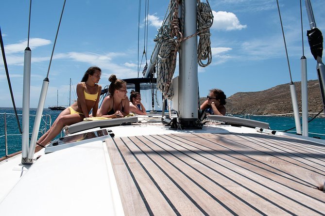 Rhenia island - Small group Sailing adventure (up to 8 guests) - Two Rhenia beaches for swimming and snorkeling