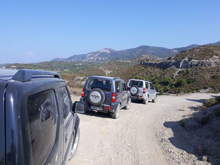 Rhodes: 4x4 Self-Drive Jeep Tour with Pickup in the North - Archipoli food tasting and family-farm hospitality
