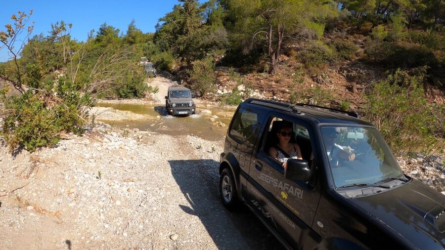 Rhodes: 4x4 Self-Drive Jeep Tour with Pickup in the North - Optional moussaka at the forest tavern
