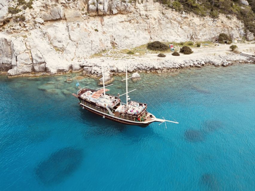 Rhodes: All Inclusive Day Cruise with BBQ & Unlimited Drinks - Kallithea Springs gives you the first swim
