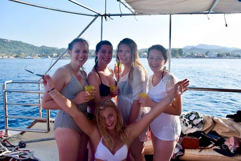Rhodes: Boat Party Cruise with Live DJ - Anthony Quinn Bay and the first water stop