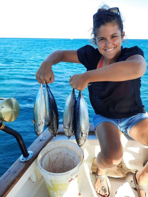 Rhodes: Captain Manolis Fishing Trip with BBQ and Swimming - Practical packing advice for four and a half hours at sea