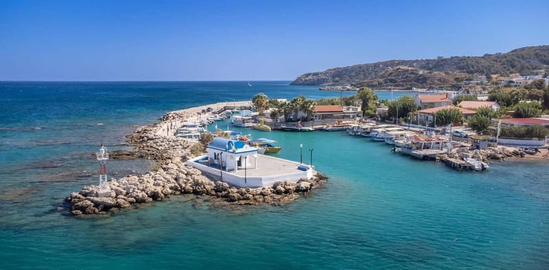 Rhodes: Cruise with 4 Swim Stops, Lunch, Drinks & Transfers - Traganou Caves by boat