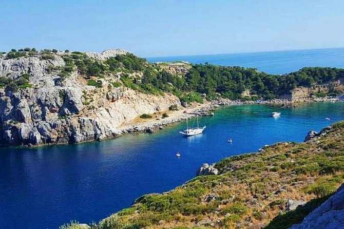Rhodes Exclusive Swim Cruise Cocktail Open bar & Gourmet Buffet - Ladiko adds another layer to the coastline