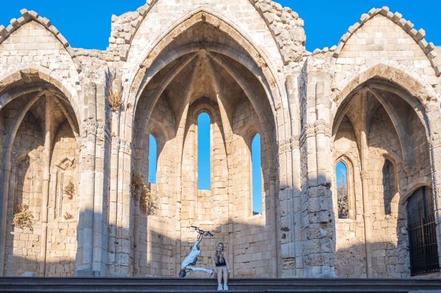 Rhodes: Explore the New and Medieval City on Trikkes - Mandraki Harbor, windmills, and the Colossus site