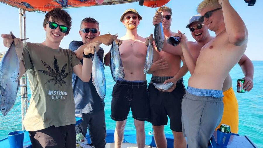 Rhodes: Fishing Trip, Snorkelling, BBQ, & Professional Guide - Fishing from Rhodes with Skevos and Captain Mike