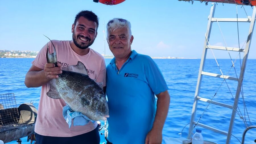 Rhodes: Fishing Trip, Snorkelling, BBQ, & Professional Guide - Leaving Kolona port for the open water