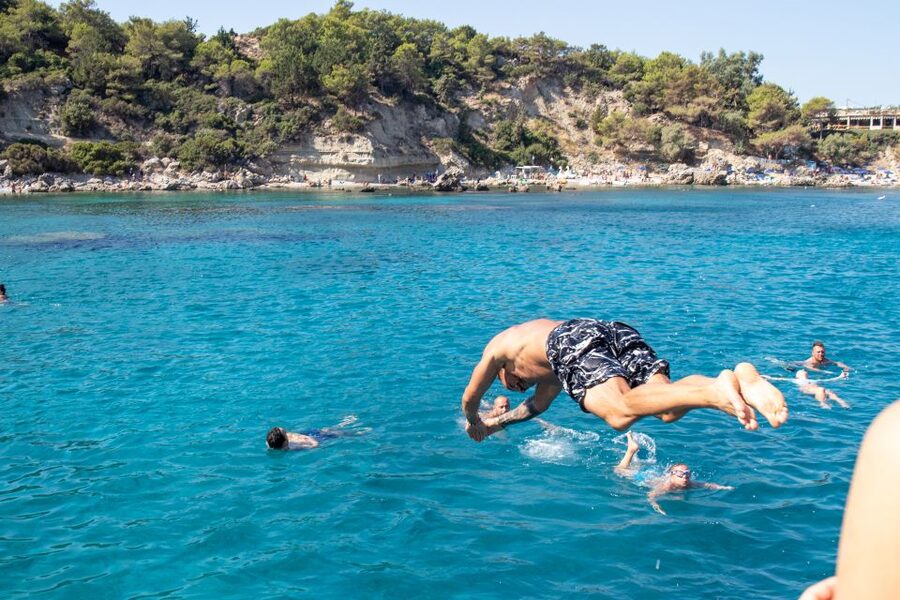 Rhodes: Full Day East Coast Bay to Bay Boat Trip with Lunch - How the $68 price compares with the day you get
