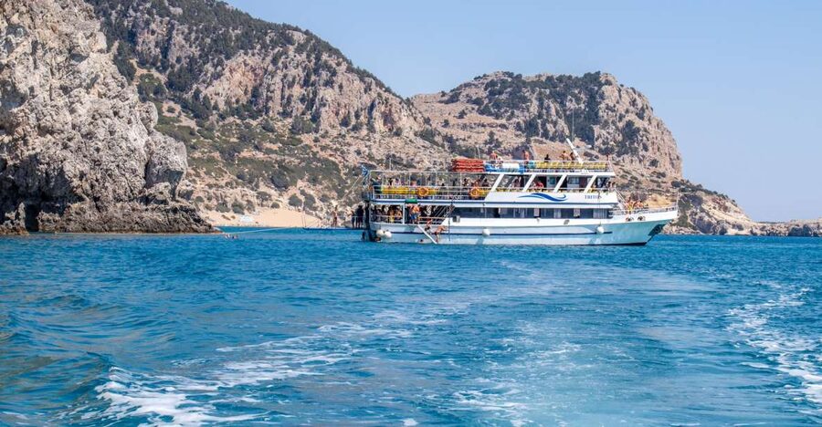 Rhodes: Full Day East Coast Bay to Bay Boat Trip with Lunch - The boat ride and views from the water