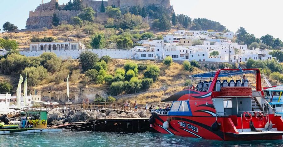 Rhodes: High Speed Boat Trip to Lindos - Why the fast boat works so well for Lindos