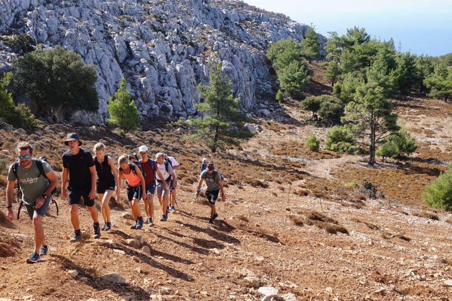 Rhodes: Hiking Tour to the Summit of Akramitis with Photos - The final rocks lead to Akramitis summit