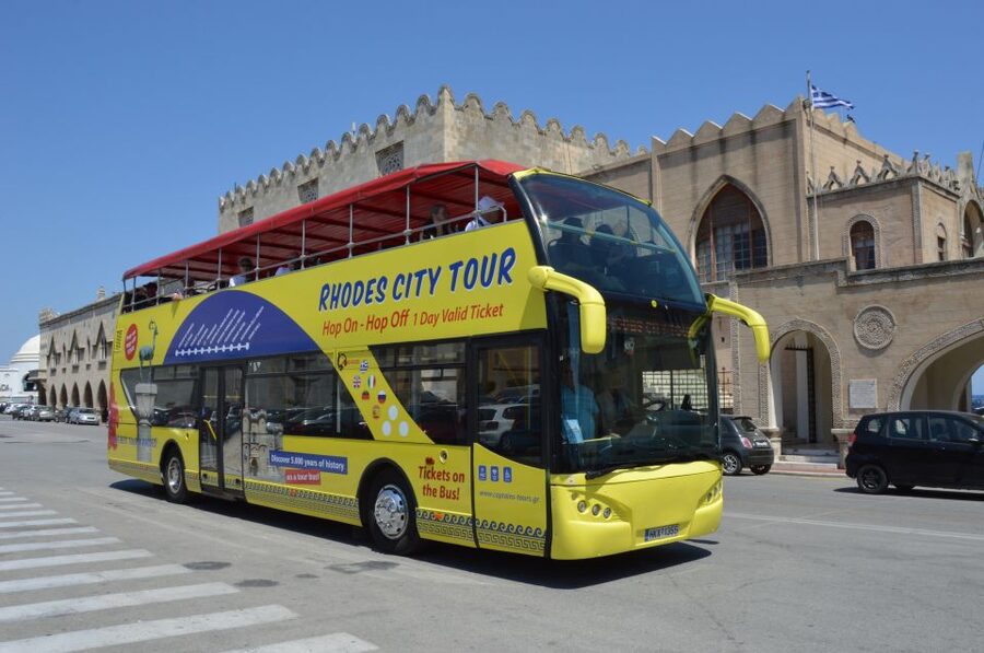 Rhodes: Hop-On Hop-Off City Tour Bus - Entering Rhodes Old Town and the Palace of the Grand Master