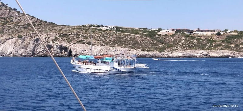 Rhodes: Pleasure Cruise for Swimming and Snorkeling - Kallithea Bay: a strong first swim
