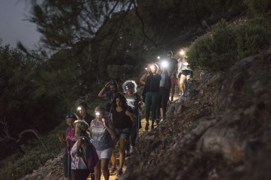 Rhodes: Profitis Ilias Guided Sunset Hike - Villa de Vecchi and the church of Profitis Elias