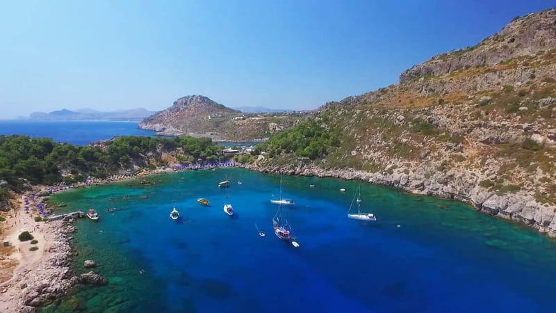Rhodes: RIB Cruise with Drinks and 4 Swim Stops - Ladiko adds a quieter second view
