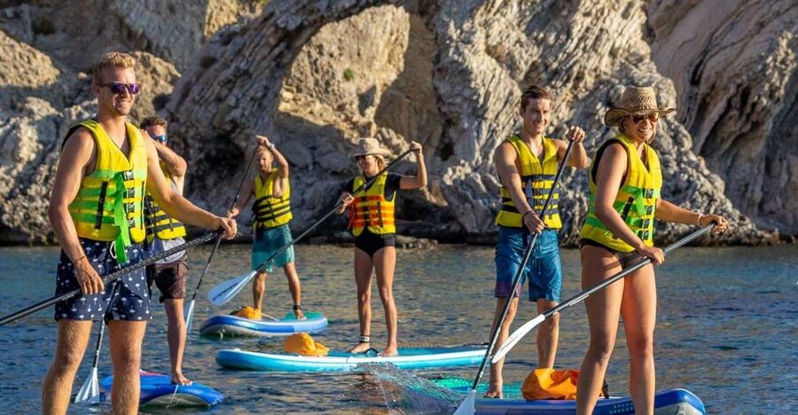Rhodes: Stand-Up Paddleboard and Snorkeling Tour - The secret cave and first snorkeling stop