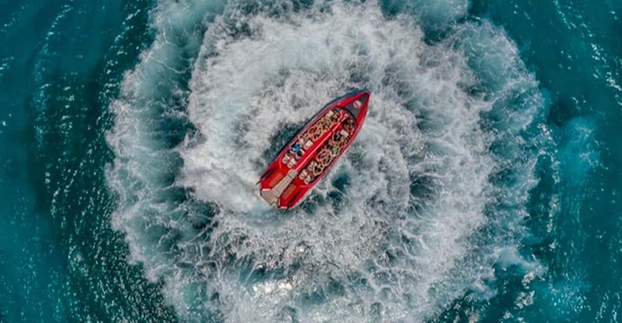 Rhodes Town: Adrenaline Jet Boat Adventure - Ten minutes along Mandraki Harbour