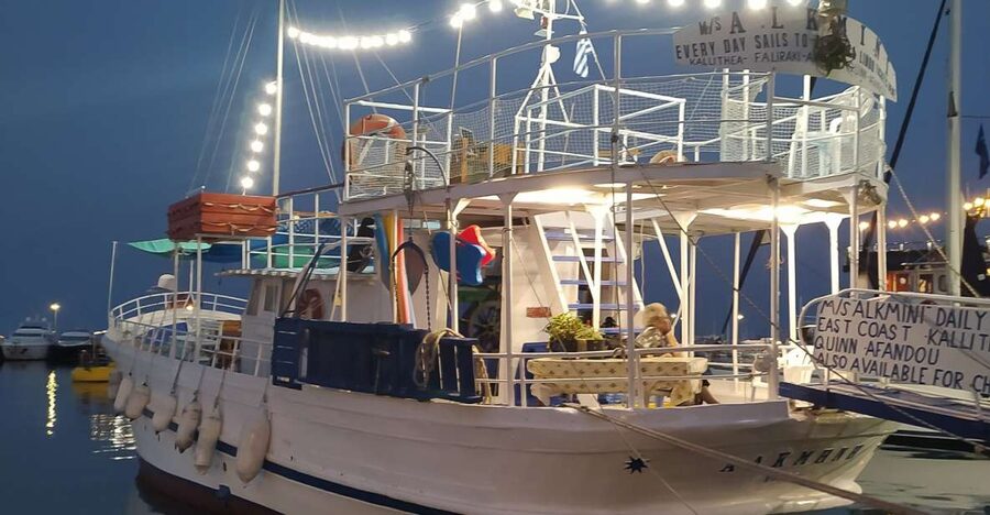Rhodes Town: Anthony Quinn, Kalithea & Afandou Boat Cruise - Afandou Beach brings a change of pace