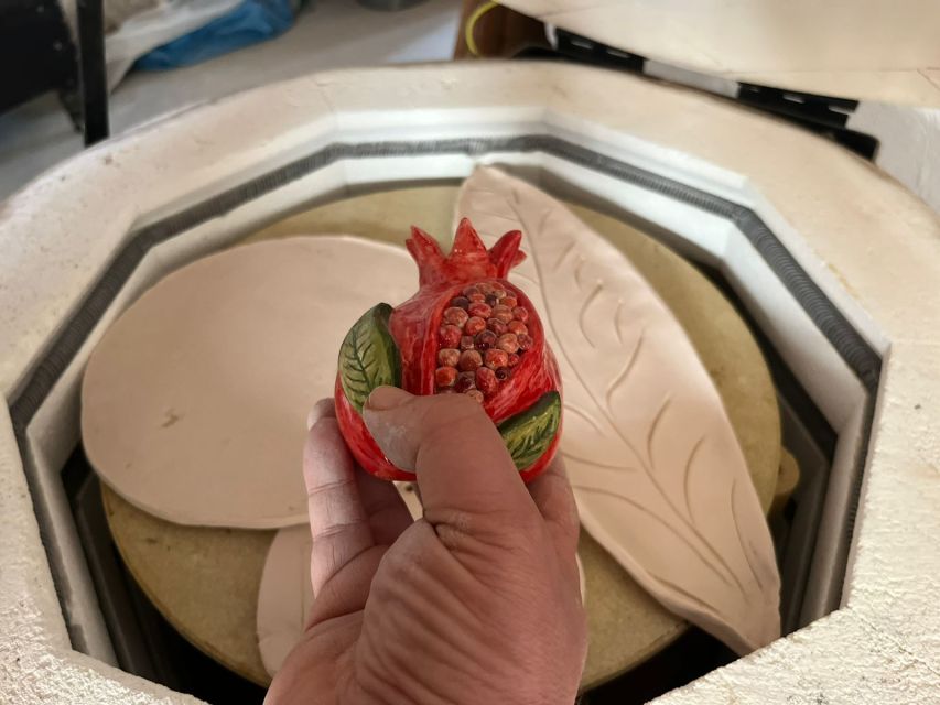 Rhodes Town: Pomegranate Pottery Masterclass - Coffee, water, and the value of $47