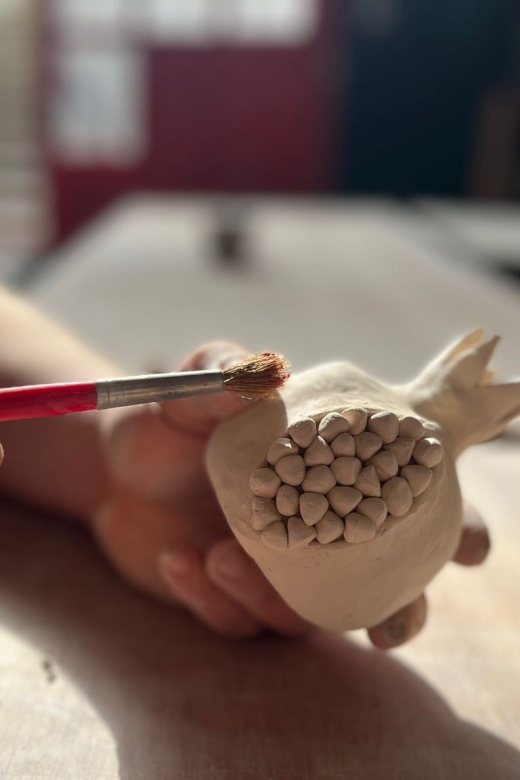 Rhodes Town: Pomegranate Pottery Masterclass - The first stage: shaping your own clay pomegranate