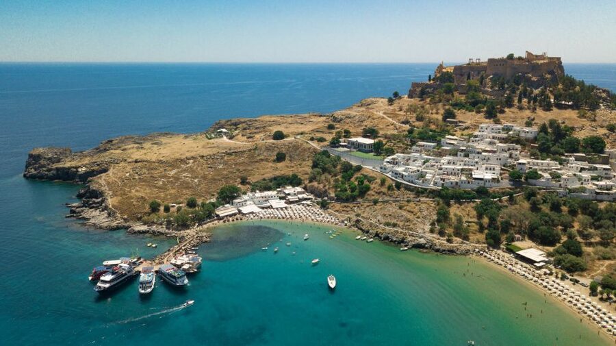 Rhodes Town: Scenic Cruise to Lindos with Swim Stops - Three hours in Lindos Village
