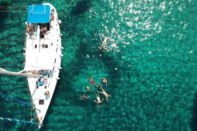 Round of Milos and Poliegos Sailing boat snorkelling cruise - A full day at sea from Adamantas
