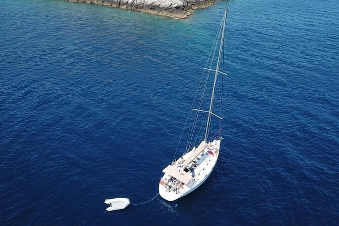 Sailing Boat Small Group Kleftiko and Sikia Cave West of Milos - Agios Dimitrios provides the last swim