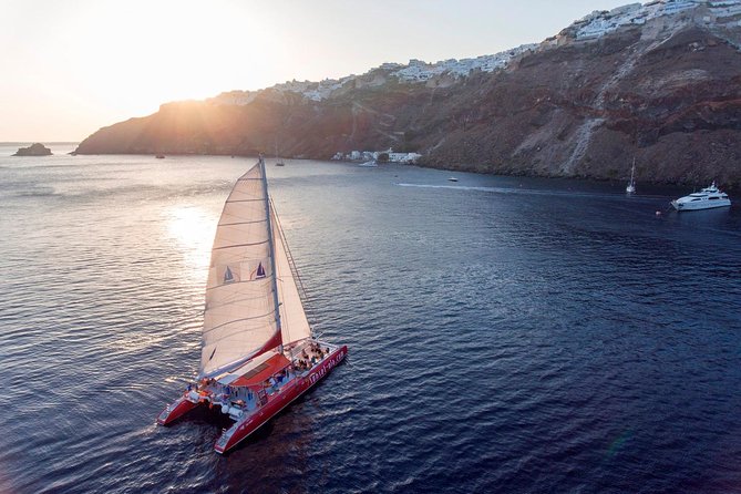 Sailing Catamaran Cruise in Santorini with BBQ, Drinks and Transfer - Who should book this cruise?
