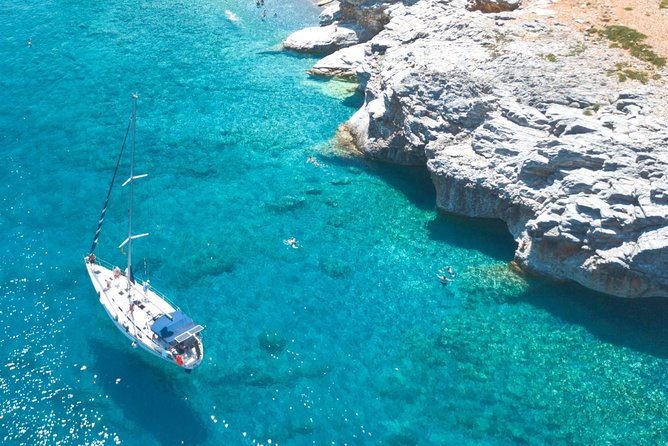 Sailing trip to the Top Coasts of Crete, Daily/Multi-day - Marmara Beach and its sea caves