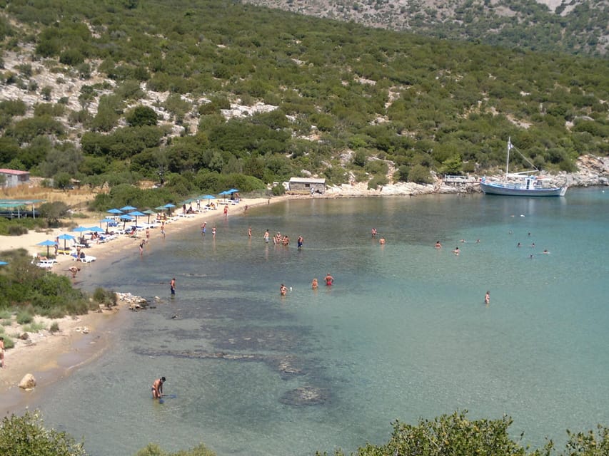 Samos East Coast by Boat with Beachside BBQ - Posidonio’s clear morning swim