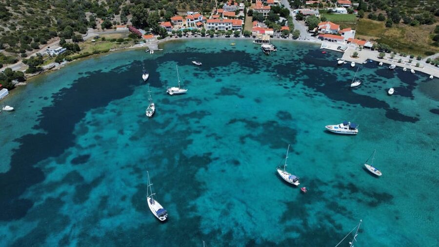 Samos East Coast by Boat with Beachside BBQ - Sailing past Kasonisi island