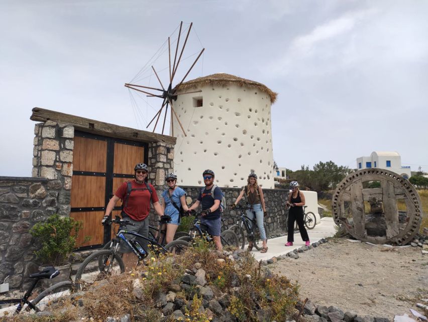 Santorini: Around the Island by Electric Bike - Megalochori, local refreshments, and the caldera