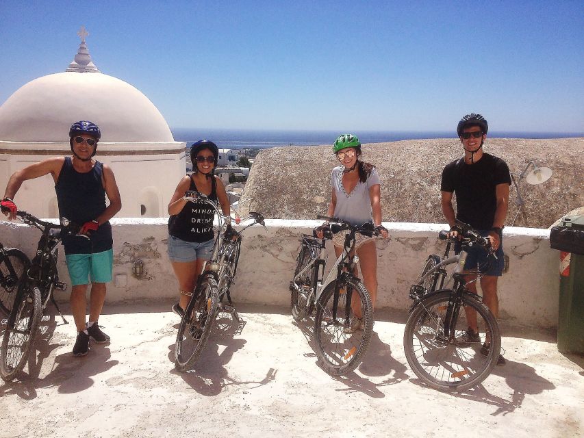 Santorini: Around the Island by Electric Bike - The return through vineyards and Emporio windmills