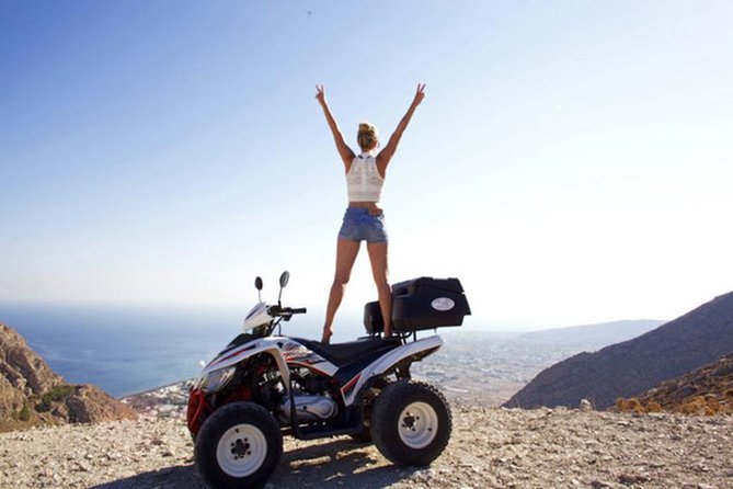 Santorini ATV-Quad Experience: Off-Road Adventure & Hotel Pickup - Wine and a light snack in Megalochori
