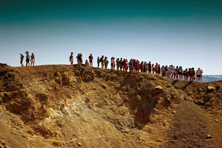 Santorini Caldera: Sunset Cruise with Dinner - Dinner on board after the caldera route