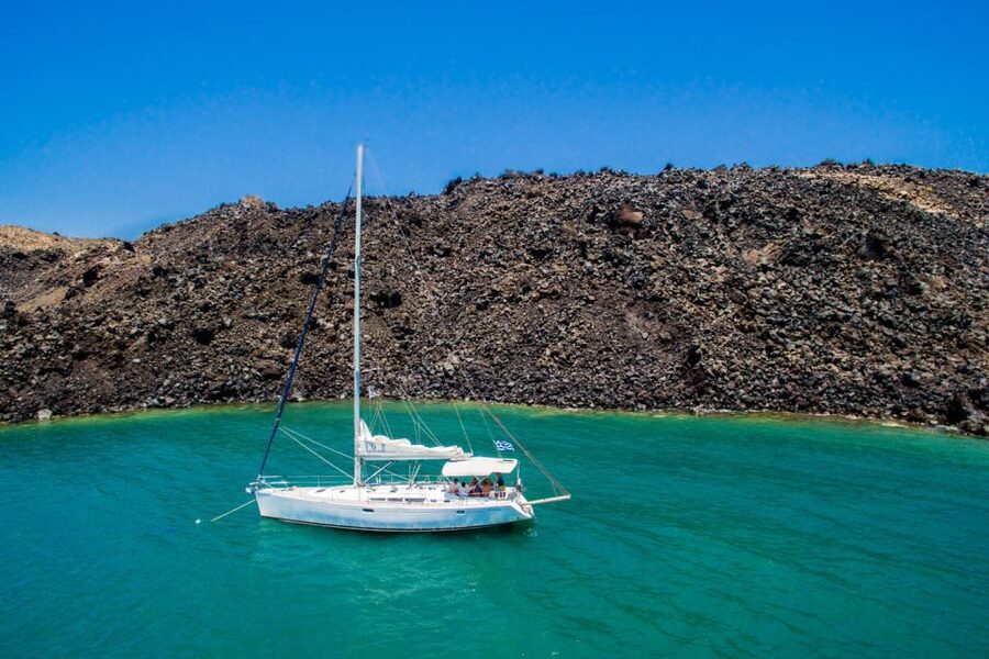 Santorini Caldera: Sunset Sailing Cruise with Meal - What the five-hour schedule really feels like