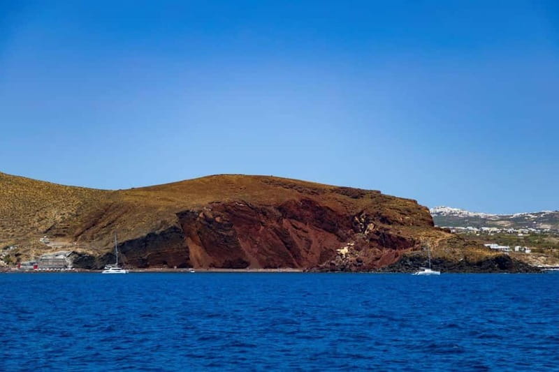 Santorini: Catamaran Cruise with Fresh Meal & Open Bar - Hotel pickup and the ride to Vlychada