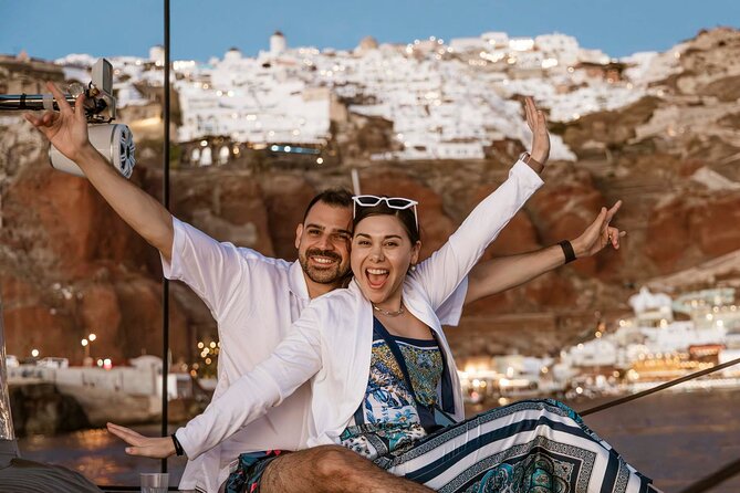 Santorini Catamaran Cruise with Greek Meal, Open-Bar and Sunset - What the Santorini catamaran cruise is really like