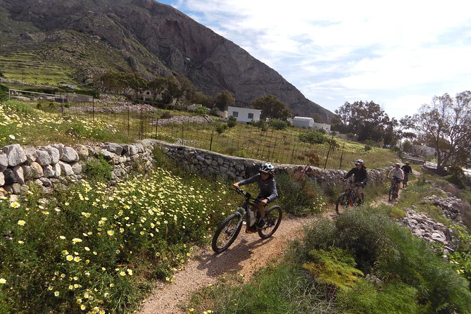 Santorini E-bike Adventures - The Original Bike Tours - Snacks, photos, and the stop along the way