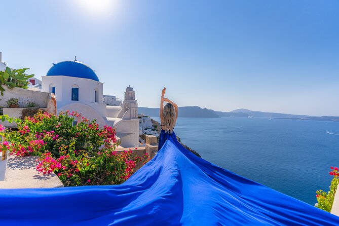 Santorini: Flying Dress Photoshoot - Meeting in Imerovigli and getting ready