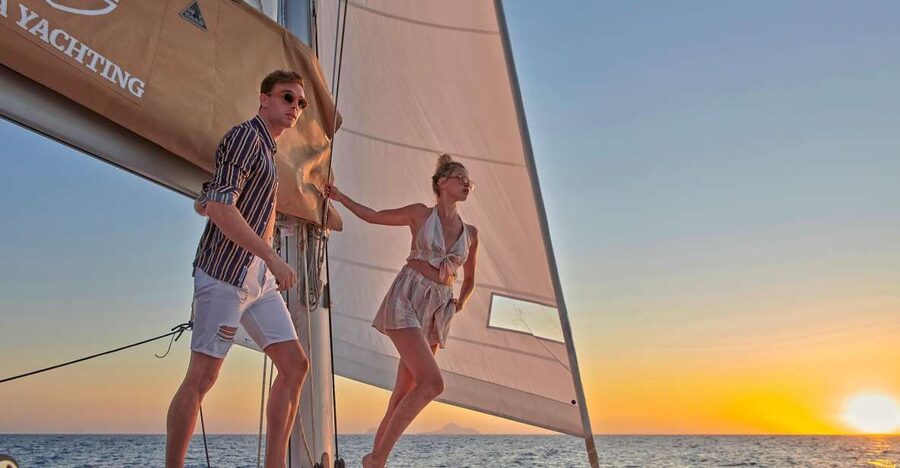 Santorini Gold Catamaran Cruise with Snorkel, BBQ & Open Bar - What makes this cruise worth your time