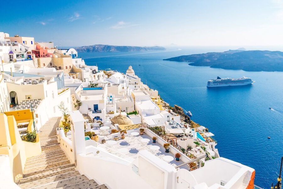 Santorini: Guided Island Day Trip with Beach Visit - Prophet Elias Monastery and the high view