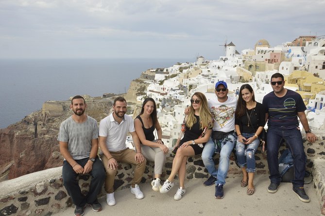 Santorini Highlights and Venetian Castles Small-Group Day Tour - Wine tasting inside an old canava