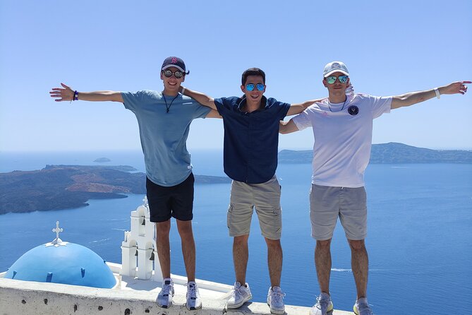 Santorini Highlights Private Tour - Perivolos for black sand, lunch, and a swim