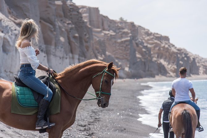 Santorini Horse Riding to Black Sandy Beach - Practical details that affect your day