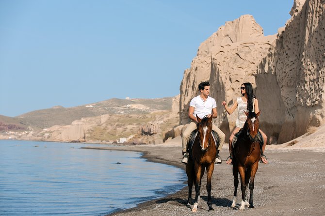 Santorini: Horse Riding to the Black Sandy Beach (Eros beach) - Who should book this Santorini horse ride?