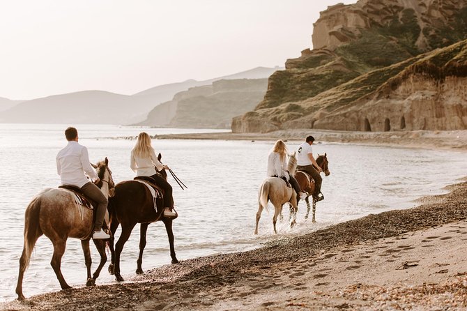 Santorini: Horse Riding to the Black Sandy Beach (Eros beach) - Booking, cancellations, and weather
