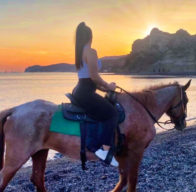 Santorini: Horseback Riding Tour on the Beach - Meeting near Akrotiri, with transport available