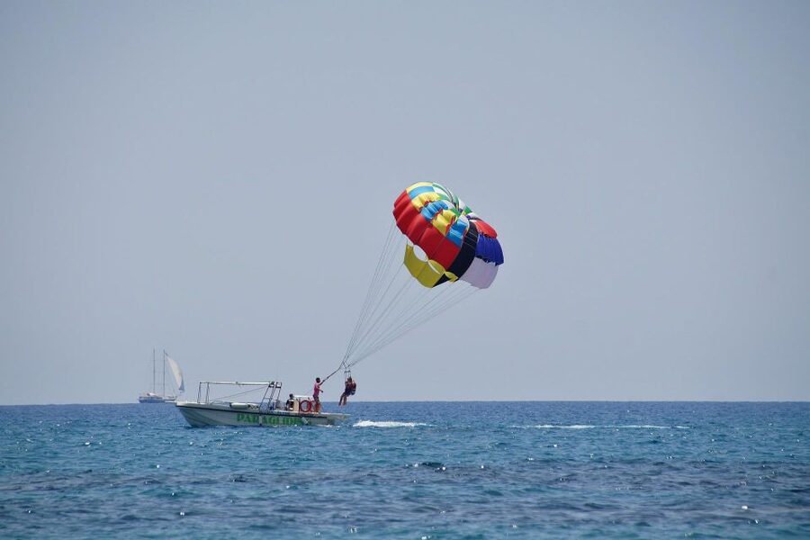 Santorini: Parasailing Flight Experience at Black Beach - What the flight feels like at 300 feet