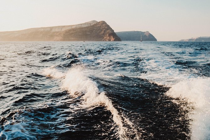 Santorini Private Catamaran Cruise with BBQ, Open Bar & Transfers - Palea Kameni and the hot springs
